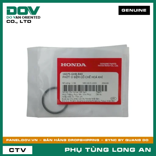 PHỐT O ĐỆM CỔ CHẾ HOÀ KHÍ HONDA BLADE 110, DREAM 110, SUPER DREAM, WAVE 100, WAVE ALPHA, WAVE ALPHA 110, WAVE RSX 110 — 16075GHBB40