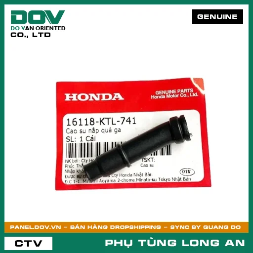 CAO SU NẮP QUẢ GA HONDA WAVE 100, WAVE ALPHA — 16118KTL741