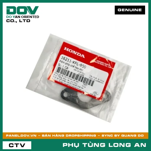 ĐỆM PHÍP CHẾ HÒA KHÍ HONDA WAVE 100, WAVE ALPHA — 16211KFL850