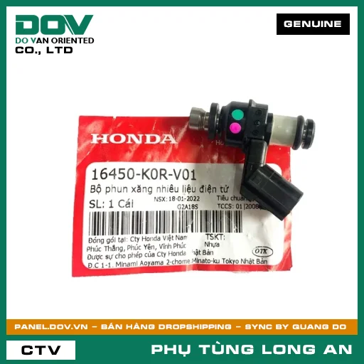 BỘ PHUN NHIÊN LIỆU HONDA AIR BLADE 125/160, LEAD 125, SH 125/150, SH 125/160, SH MODE — 16450K0RV01
