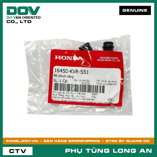 BỘ PHUN NHIÊN LIỆU HONDA AIR BLADE 110, VISION 110 — 16450KVBS51