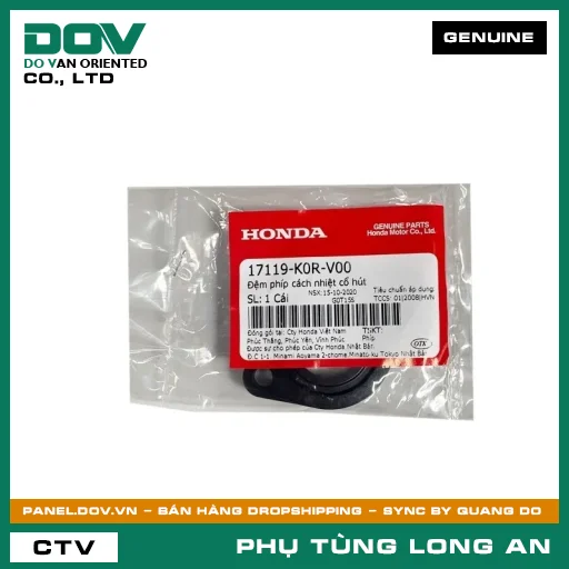 ĐỆM PHÍP CÁCH NHIỆT CỔ HÚT HONDA LEAD 125, PCX 160, SH 125/150, SH MODE — 17119K0RV00