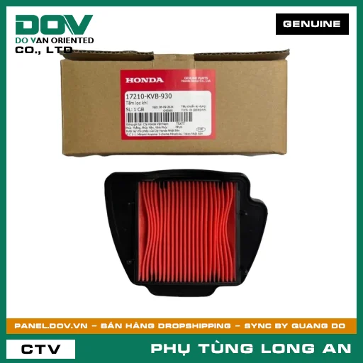 TẤM LỌC GIÓ HONDA AIR BLADE 110, CLICK 110 — 17210KVB930