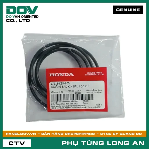 GIOĂNG BAO KÍN BẦU LỌC GIÓ HONDA AIR BLADE 125, PCX, PCX 125, SH MODE — 17213KZR600