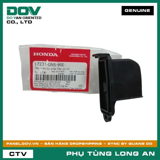 NẮP CHẮN BỤI PHẢI HỘP LỌC GIÓ HONDA WAVE ALPHA — 17233GN5900