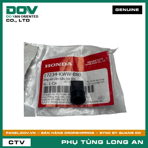 ỐNG XẢ CẶN BẦU LỌC GIÓ HONDA BLADE 110, DREAM 110, WAVE ALPHA 110, WAVE RSX 110 — 17234KWWB80