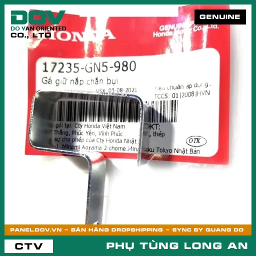 GÁ GIỮ NẮP CHẮN BỤI HONDA SUPER DREAM — 17235GN5980