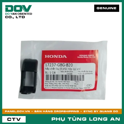 NẮP CHẮN BỤI B PHẢI HỘP LỌC GIÓ HONDA SUPER DREAM — 17237GBGB20