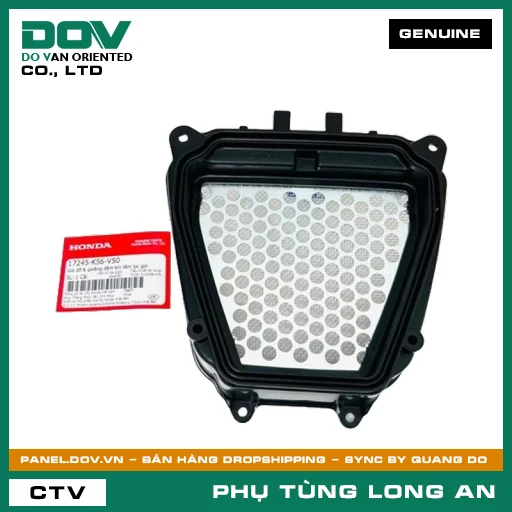 GIÁ ĐỠ & GIOĂNG ĐỆM KÍN TẤM LỌC GIÓ HONDA WINNER R, WINNER X — 17245K56V50
