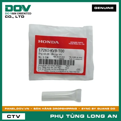 ỐNG XẢ CẶN BẦU LỌC GIÓ HONDA AIR BLADE 110, AIR BLADE 125, AIR BLADE 125/160, LEAD 125, PCX, PCX 125, PCX 125/150, PCX 160, SH 125/150, SH MODE, VARIO 160, VISION 110 — 17261KVBT00