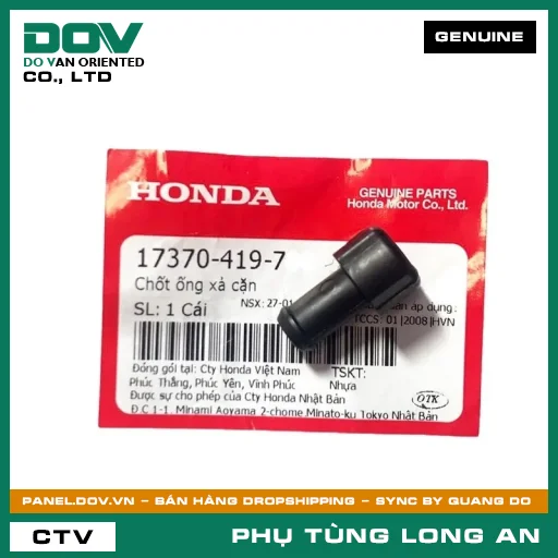 CHỐT ỐNG XẢ CẶN HONDA AIR BLADE 110, CB150R, CB250 NIGHTHAWK, CB300R, CB350 H'NESS, CBR150R, CLICK 110, PCX, PCX 125/150, REBEL 1100, REBEL 300, REBEL 500, SH 125/150, WINNER 150, WINNER R, WINNER X — 17370419700