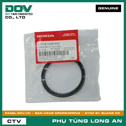 GIOĂNG ĐỆM KÍN BÌNH XĂNG HONDA AIR BLADE 125/150, AIR BLADE 125/160, FUTURE 125, LEAD 125, PCX, PCX 125/150, SH 125/150, SH 125/160, SH 350, SH MODE, VARIO 160, VISION 110, WAVE RSX 110, WINNER 150, WINNER R, WINNER X — 17518GHB603