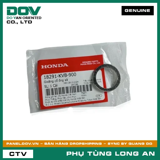 GIOĂNG CỔ ỐNG XẢ HONDA CLICK 110, LEAD 110, PCX, VISION 110 — 18291KVB900