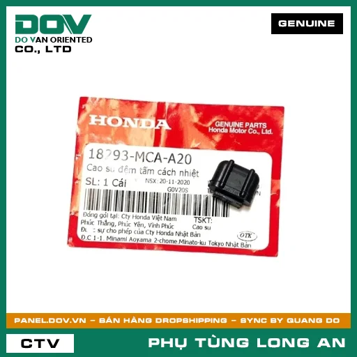CAO SU ĐỆM TẤM CÁCH NHIỆT HONDA ADV350, BLADE 110, CB1000R, CB150R, CB300R, CB350 H'NESS, CB650R, CBR150R, CBR650R, FUTURE 125, GOLDWING, MSX 125, REBEL 1100, REBEL 300, SH 125/150, SH 125/160, SH 350, SUPER CUB C125, WAVE ALPHA 110, WAVE RSX 110, WINNER 150, WINNER R, WINNER X — 18293MCAA20