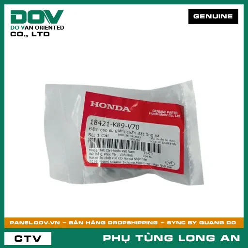 ĐỆM CAO SU GIẢM CHẤN ĐẶT ỐNG XẢ HONDA WAVE ALPHA 110 — 18421K89V70