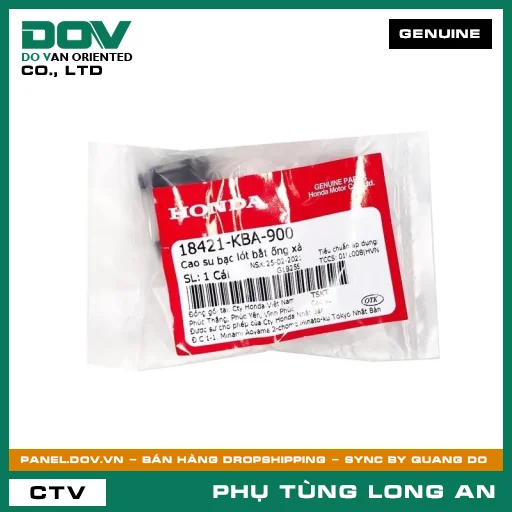 CAO SU BẠC LÓT BẮT ỐNG XẢ HONDA BLADE 110, DREAM 110, FUTURE 125, FUTURE NEO, WAVE 100, WAVE ALPHA, WAVE ALPHA 110, WAVE RSX 110 — 18421KBA900
