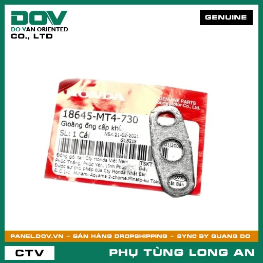 GIOĂNG ỐNG CẤP KHÍ HONDA BLADE 110, DREAM 110, FUTURE 125, WAVE ALPHA, WAVE ALPHA 110, WAVE RSX 110 — 18645MT4730