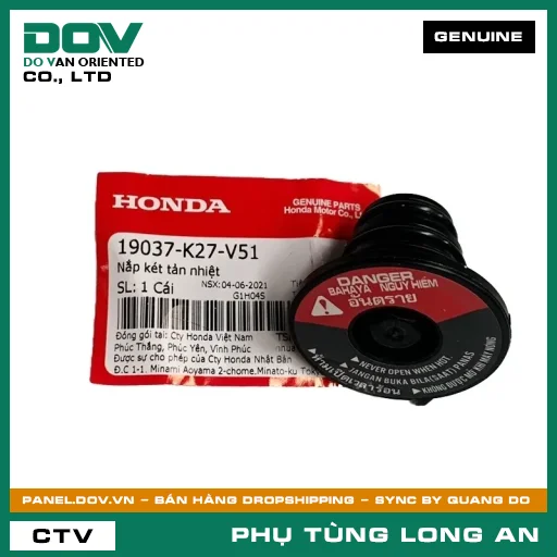 NẮP KÉT TẢN NHIỆT HONDA AIR BLADE 125, AIR BLADE 125/150, AIR BLADE 125/160, LEAD 125, PCX, PCX 125/150, SH 125/150, SH 125/160, SH MODE, VARIO 160 — 19037K27V51