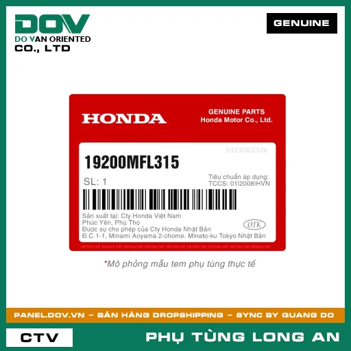 CỤM BƠM NƯỚC HONDA — 19200MFL315