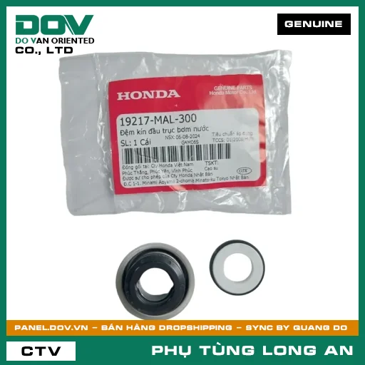 ĐỆM KÍN ĐẦU TRỤC BƠM NƯỚC HONDA ADV350, AIR BLADE 110, CLICK 110, SH 350 — 19217MAL300