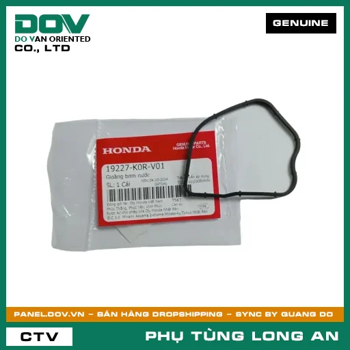 GIOĂNG BƠM NƯỚC HONDA AIR BLADE 125/160, LEAD 125, PCX 160, SH 125/150, SH 125/160, SH MODE, VARIO 160 — 19227K0RV01