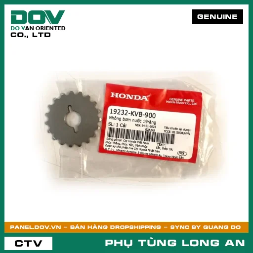 NHÔNG BƠM NƯỚC 19RĂNG HONDA AIR BLADE 110, CLICK 110, LEAD 110 — 19232KVB900