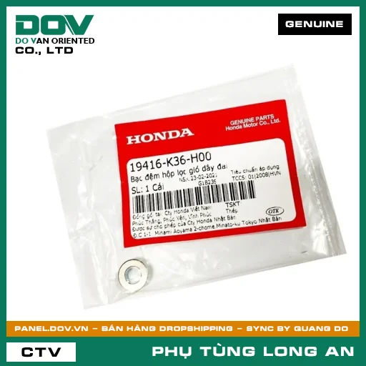 BẠC ĐỆM HỘP LỌC GIÓ DÂY ĐAI HONDA ADV350, PCX 125/150 — 19416K36H00