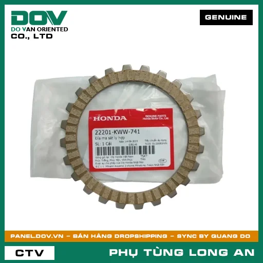 ĐĨA MA SÁT CÔN HONDA WAVE RSX 110 — 22201KWW741