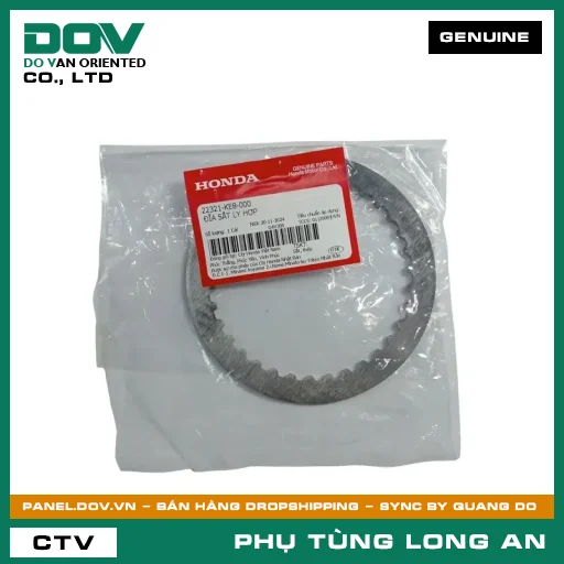 ĐĨA SẮT CÔN HONDA CB250 NIGHTHAWK, FUTURE 125, FUTURE NEO, MSX 125, SUPER CUB C125 — 22321KE8000