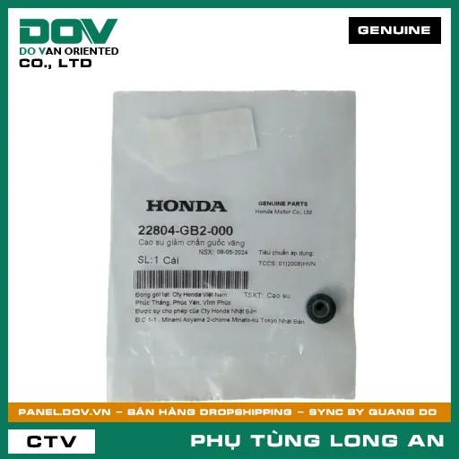 CAO SU GIẢM CHẤN GUỐC VĂNG HONDA ADV350, AIR BLADE 110, BLADE 110, CLICK 110, DREAM 110, FUTURE NEO, LEAD 110, PCX, SH 125/150, SH 350, SUPER DREAM, VISION 110, WAVE 100, WAVE ALPHA, WAVE ALPHA 110, WAVE RSX 110 — 22804GB2000