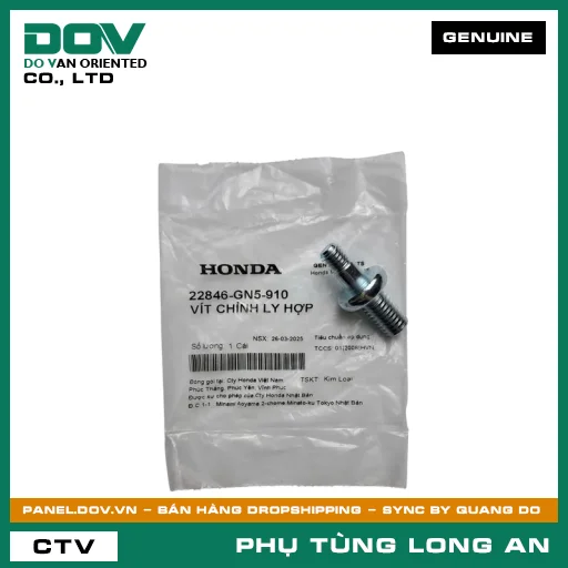 VÍT CHỈNH CÔN HONDA SUPER DREAM, WAVE 100, WAVE ALPHA — 22846GN5910