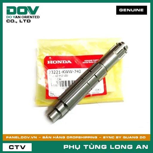 TRỤC SỐ THỨ CẤP HONDA DREAM 110, WAVE RSX 110 — 23221KWW740