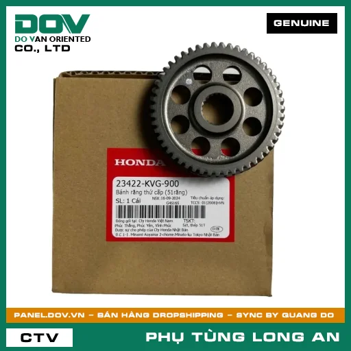 BÁNH RĂNG THỨ CẤP (51RĂNG) HONDA AIR BLADE 110, CLICK 110, VISION 110 — 23422KVG900