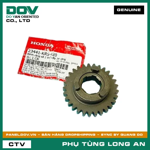 BÁNH RĂNG SỐ 2 THỨ CẤP 29 RĂNG HONDA SUPER DREAM, WAVE ALPHA — 23441KRS920