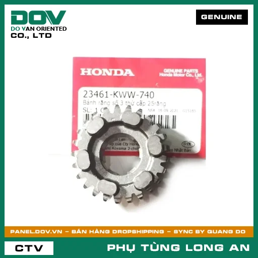 BÁNH RĂNG SỐ 3 THỨ CẤP 25RĂNG HONDA BLADE 110, DREAM 110, WAVE ALPHA 110, WAVE RSX 110 — 23461KWW740