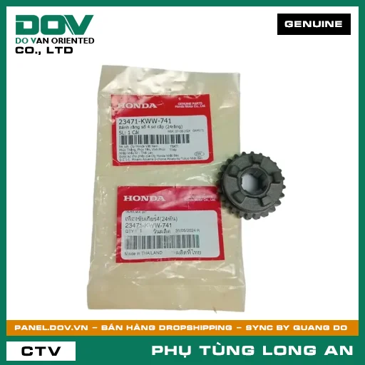 BÁNH RĂNG SỐ 4 SƠ CẤP (24RĂNG) HONDA DREAM 110, WAVE RSX 110 — 23471KWW741