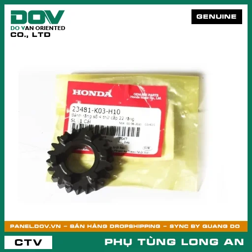 BÁNH RĂNG SỐ 4 TRỤC THỨ CẤP (22 RĂNG) HONDA BLADE 110, WAVE ALPHA 110, WAVE RSX 110 — 23481K03H10
