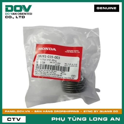 LÒ XO TRỤC KHỞI ĐỘNG HONDA SUPER DREAM, WAVE 100, WAVE ALPHA — 28281035003