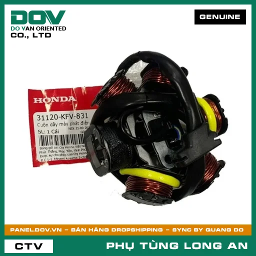 CUỘN DÂY MÁY PHÁT ĐIỆN HONDA SUPER DREAM — 31120KFV831