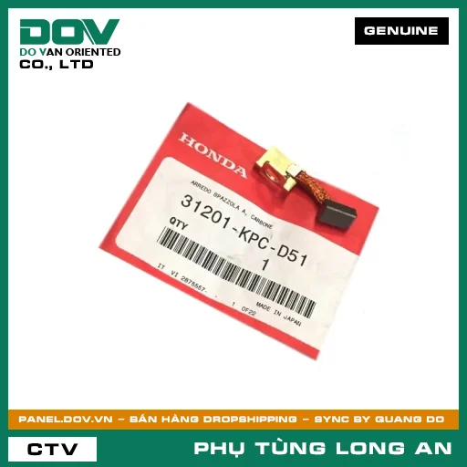 CHỔI THAN A MÔ TƠ ĐỀ HONDA  — 31201KPCD51