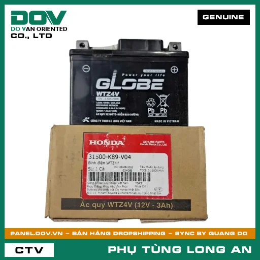 BÌNH ĐIỆN WTZ4V HONDA WAVE ALPHA 110 — 31500K89V04