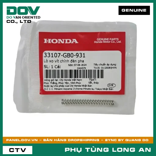 LÒ XO VÍT CHỈNH ĐÈN PHA HONDA SUPER DREAM — 33107GB0931