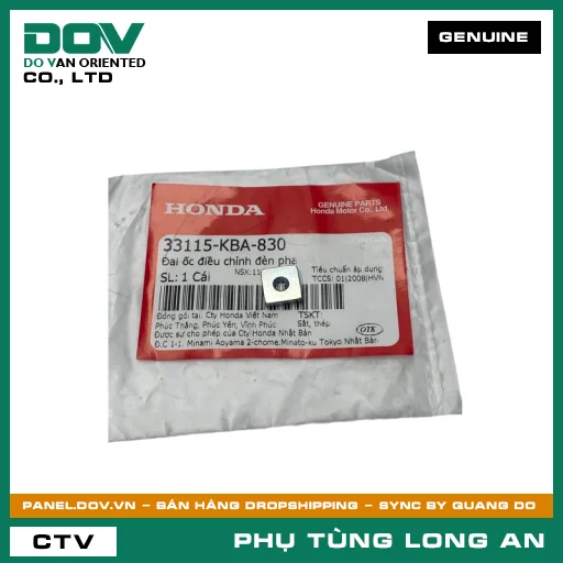 ĐAI ỐC ĐIỀU CHỈNH ĐÈN PHA HONDA FUTURE 125, VISION 110, WAVE RSX 110 — 33115KBA830