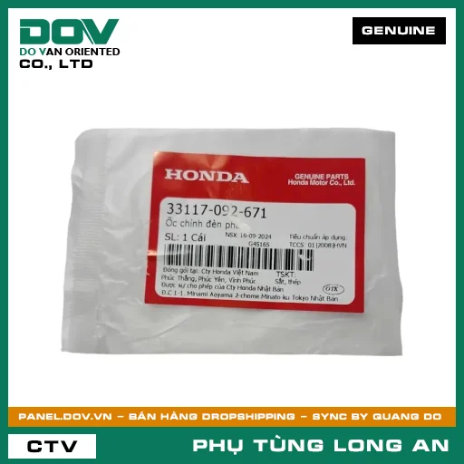 ỐC CHỈNH ĐÈN PHA HONDA SUPER DREAM — 33117092671