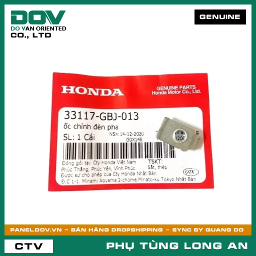ỐC CHỈNH ĐÈN PHA HONDA SUPER DREAM — 33117GBJ013
