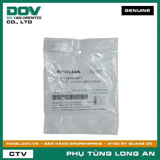 ỐC GIỮ CHOÁ ĐÈN PHA HONDA SUPER DREAM — 33128GE8671