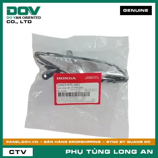 CỤM CHÓA ĐÈN XI NHAN PHẢI HONDA  — 33403KTLV01