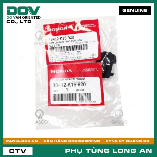 ĐỆM CAO SU XI NHAN TRƯỚC PHẢI HONDA CB150R, CB300R, CBR150R, WINNER R, WINNER X — 33412K15920
