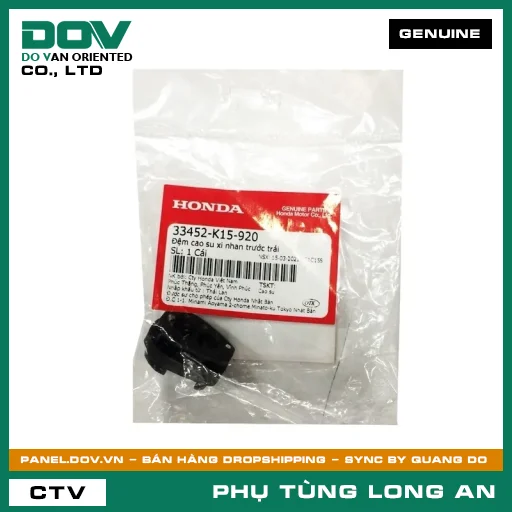 ĐỆM CAO SU XI NHAN TRƯỚC TRÁI HONDA CB150R, CB300R, CBR150R, WINNER R, WINNER X — 33452K15920