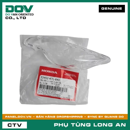 NẮP ĐÈN XI NHAN TRƯỚC TRÁI HONDA WAVE 100, WAVE ALPHA, WAVE ALPHA 110, WAVE RSX 110 — 33452KTL641